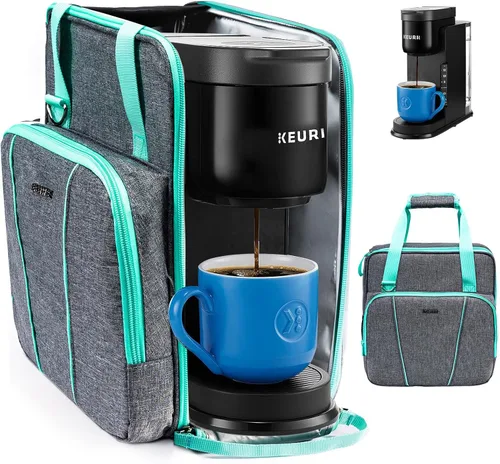 Miniatura 13 de BAGSPRITE Bolsa de viaje para cafetera, compatible con Keurig K-Mini o K-Mini Plus, funda de transporte para cafetera de una sola porción