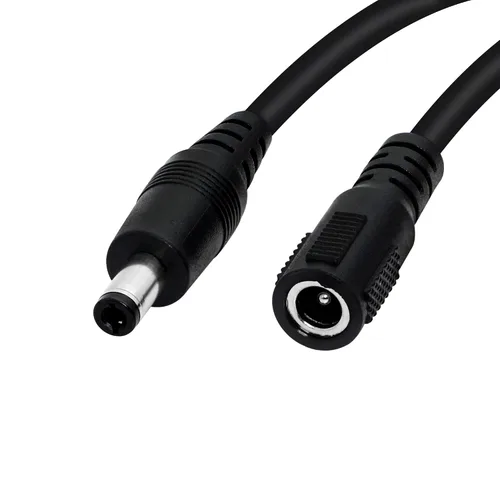 Miniatura 2 de DC 0.217 in x 0.098 in macho a 0.217 in x 0.083 in hembra Plug Jack Cable de alimentación de extensión para cámara de seguridad, CCTV (2m/6.56ft)