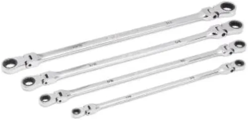 Miniatura 4 de GEARWRENCH Juego de llaves de trinquete métricas de 6 piezas de 90 dientes y 12 puntos 86830