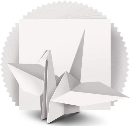 Miniatura 7 de IOOLEEM Papel de origami, 200 hojas, papel de origami negro, cuadrado de 6 pulgadas, papel de color de doble cara.