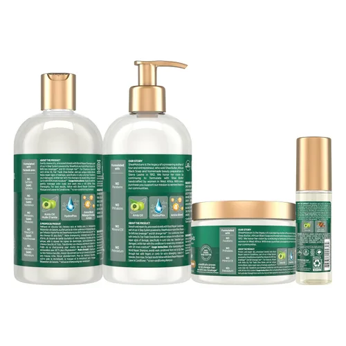 Miniatura 2 de Shea Moisture Amla Oil Bond Repair System Kit completo de rutina de fortalecimiento de 4 piezas para cabello dañado con tecnología HydroPlex