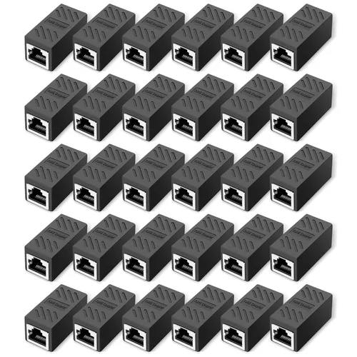 Miniatura 13 de 10 PCS Acopladores RJ45 Impermeables IP68, Acoplador Ethernet de Cobre Puro Blindado, Conector de Cable LAN Impermeable IP68 para Exteriores