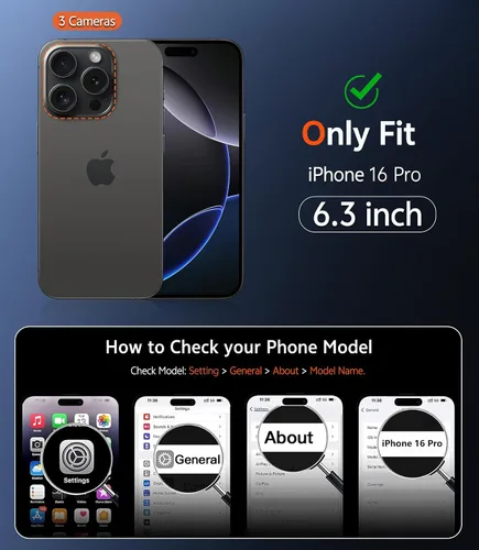 Miniatura 1011 de FNTCASE Funda para iPhone 13 Pro-Max: Fundas magnéticas transparentes compatibles con Magsafe Slim anti amarillamiento protección contra caídas