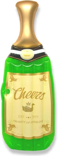 Swimline - Flotador para piscina con forma de botella de champán, 86 x 30 pulgadas