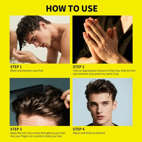 Miniatura 7 de SEVICH Pasta para peinar el cabello para hombres, gel mate de fijación fuerte, fórmula de esencia vegetal, sujeción duradera durante todo el día