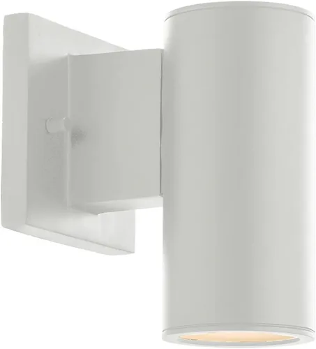 Miniatura 12 de WAC Lighting, Cilindro LED doble arriba y abajo de la luz de pared interior o exterior 3000K en blanco