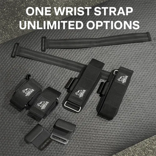Miniatura 3 de Muñequeras Gorilla Grips para levantamiento de pesas para hombres con ganchos de levantamiento de pesas, correas de muñeca para hombres y mujeres