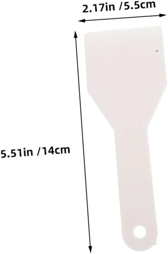 Miniatura 7 de Beaupretty Raspador de hielo para refrigerador, pala de plástico con agujero para colgar, congelador de mano, removedor de hielo para cocina y uso