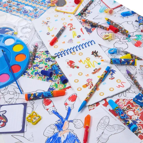 Miniatura 6 de Innovative Designs Juego de Arte para Niños de Sonic the Hedgehog de Creatividad Diversión para Colorear, Pintar y Manualidades