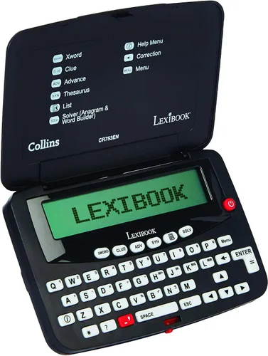 LEXiBOOK - Collins Bradford, solucionador electrónico de crucigramas, Bradford, corrección ortográfica fonética, juegos de palabras, electrónico,