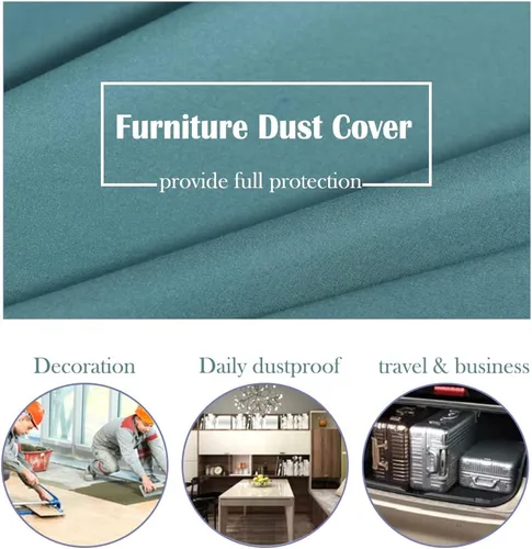 Miniatura 6 de SUNSURE Funda antipolvo para muebles para sofás, sillas, colchón de tamaño Queen, paño antipolvo para muebles de interior y exterior, cubierta