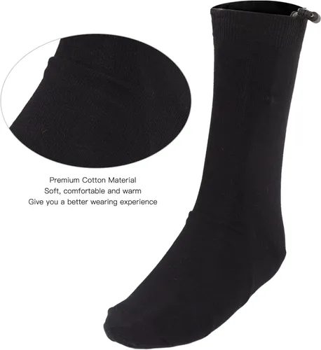Miniatura 4 de Calcetines calefactables, calcetines térmicos recargables, calcetines de calefacción a batería para hombres y mujeres, calentadores de pies