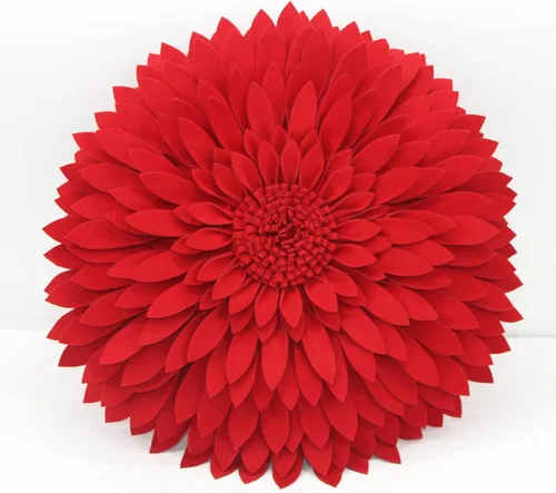 Miniatura 37 de Almohada decorativa 3D de flores de margarita, manta de girasol de 14.5 x 13 pulgadas, decoración redonda para el hogar para sofá y cama
