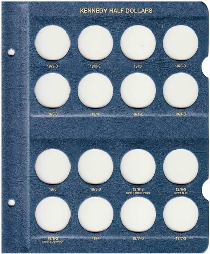 Miniatura 3 de Whitman US Kennedy Álbum de monedas de medio dólar 1964 - 2002 #9127