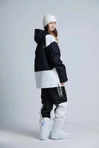 Miniatura 36 de RIUIYELE Traje de esquí para mujer, chaqueta y pantalones de snowboard para deportes al aire libre, traje de nieve con aislamiento impermeable