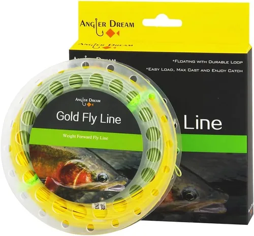 Miniatura 2 de Gold Fly Line 90FT peso adelante flotando 2 3 4 5 6 7 8 9WT línea de pesca con mosca