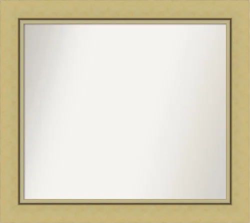 Miniatura 100 de Amanti Art Landon Gold Espejo de baño, espejo de pared o espejo de tocador de baño sobre el fregadero (26.25 x 26.25 pulgadas) Espejo no biselado