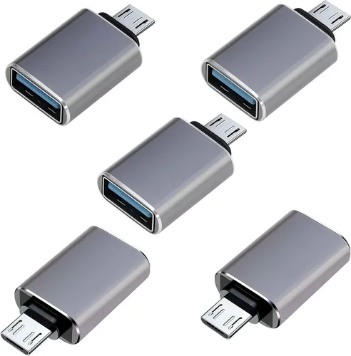 Miniatura 6 de Paquete de 5 adaptadores Micro USB a USB OTG, USB A a Micro USB, compatible con S7 LG, mouse, unidad flash, teclado, controlador de juegos, negro