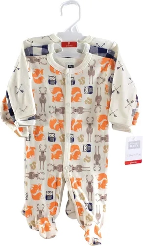 Miniatura 2 de Hudson Baby Bebé prematuro de algodón unisex para dormir y jugar, bosque, Bosque