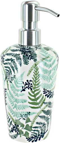 Miniatura 17 de Cerámica polaca de rosa azul, dispensador de jabón de margaritas azules, 6.75 pulgadas de alto, accesorio de baño de cerámica polaca pintado a mano