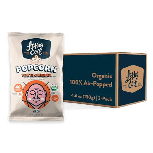 Miniatura 27 de LesserEvil Palomitas de maíz orgánicas "Avocado-licious", exclusivo de Amazon, calidad premium, mínimamente procesado, sin aceite vegetal, 4.6