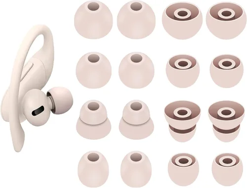 Miniatura 9 de 8 pares de almohadillas Powerbeats Pro, 4 tamaños de repuesto suaves y flexibles en la funda para reducir el ruido de los auriculares de goma