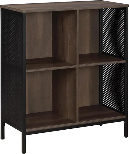 Miniatura 10 de OSP Home Furnishings Ace Librero Contemporáneo Moderno de Almacenamiento con Estantes, 2 Estantes, Acabado Ozark Ash
