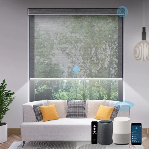 Miniatura 57 de SmartWings Persianas Motorizadas con Filtro de Luz, Compatible con Matter Thread Homekit Z-Wave Alexa Google, Persianas con 70% de Opacidad Safari