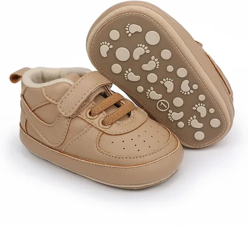 Miniatura 6 de Clowora Unsex - Zapatos de bebé para niños y niñas, tenis antideslizantes con suela de goma suave, zapatos ligeros