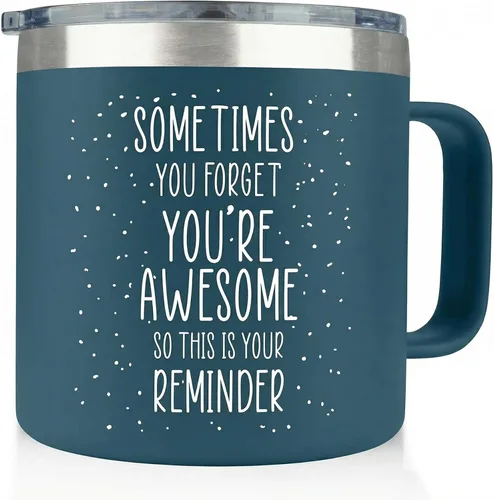 Miniatura 10 de Regalos para papá para el día del padre, a veces te olvides de tus increíbles regalos, tazas negras de 14 onzas para padres que piensan en ti, Negro