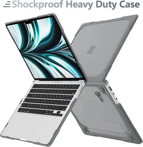 Miniatura 3 de Batianda Funda resistente para laptop Microsoft Surface 5, 4, 3ª, pantalla táctil de 15 pulgadas con soporte plegable y cubierta para teclado, funda
