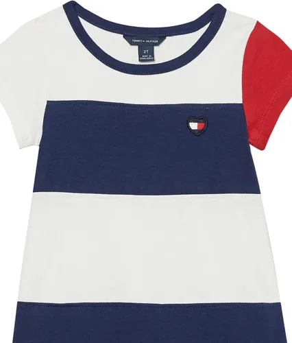 Miniatura 4 de Tommy Hilfiger Vestido de manga corta con bloques de color para niña