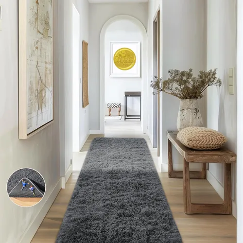 Miniatura 133 de Ophanie - Alfombras para sala de estar, antideslizante y suave, de felpa grandes y peludas para dormitorio, peludas para niños y niñas, decoración