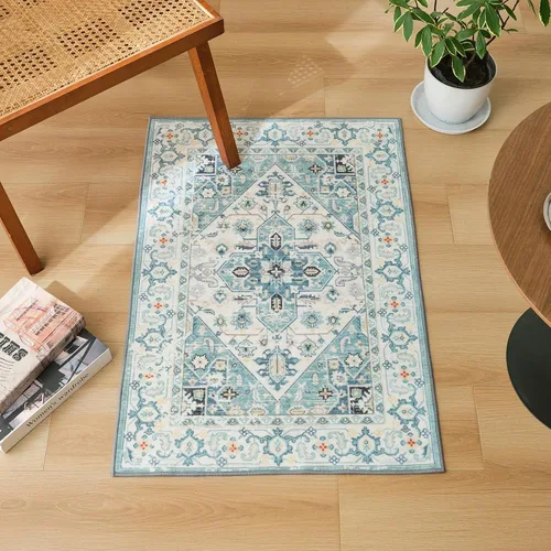 Miniatura 2 de Syalife Alfombras de 2 x 3 pulgadas, alfombras pequeñas lavables y antideslizantes para entrada, cocina, baño, habitación de niños, alfombra