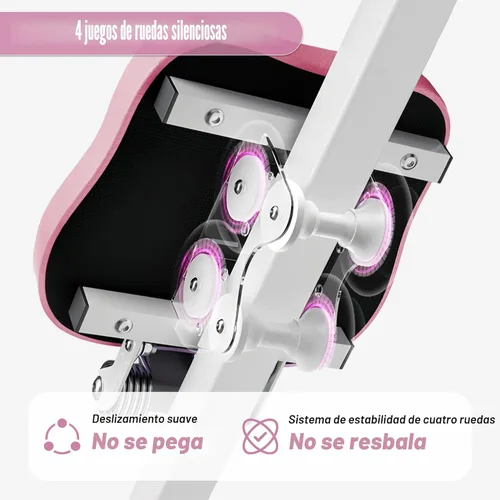 Miniatura 5 de EPHESPORT Multifunctional Ab Machine, Crunch & Sit-Up Core Trainer, Adjustable Ab Trainer with Knee & Back Support, Foldable, Full Body Workout Rosa