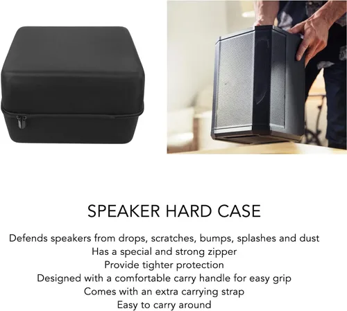Miniatura 2 de Estuche rígido para altavoz Bluetooth, estuche de almacenamiento duro portátil para altavoz portátil S1 PRO Bluetooth, 2 micrófonos, cables