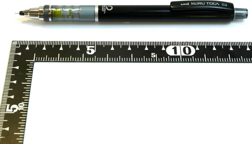 Miniatura 4 de Uni Kurutoga - Portaminas estándar, 0.012 in, negro (M34501P.24)