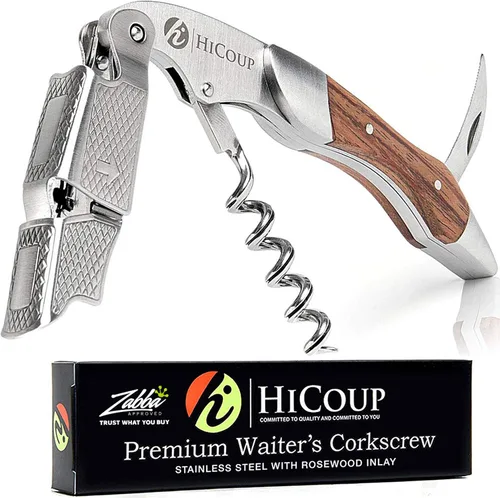 Miniatura 24 de Sacacorchos para camareros De HiCoup. Premium, todo-en-uno sacacorchos, abre botellas y cortador de lámina, Fine Ying Yang
