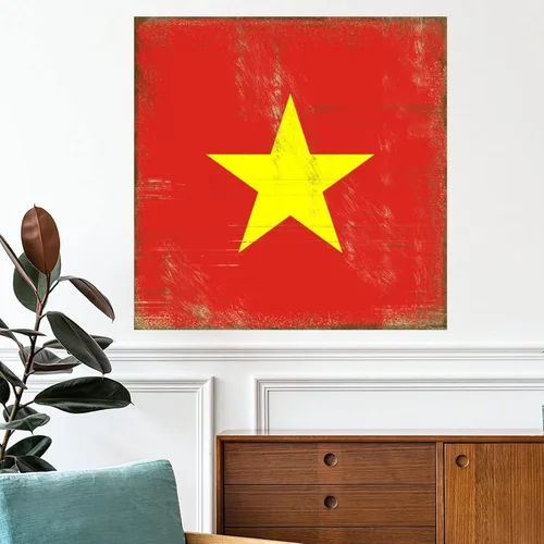 Miniatura 8 de Guangpat Calcomanías de pared con bandera nacional de Ucrania, mural patriótico de Ucrania, recuerdo de la ciudad del país, arte de pared, póster