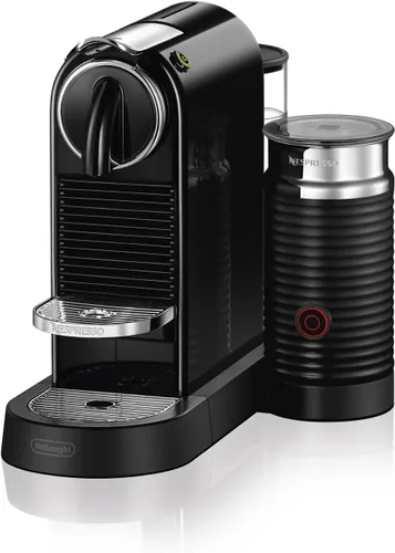 Nespresso, CitiZ, cafetera para café expreso con leche, fabricada por De'Longhi, de color negro, Nespresso por De'Longhi, Negro