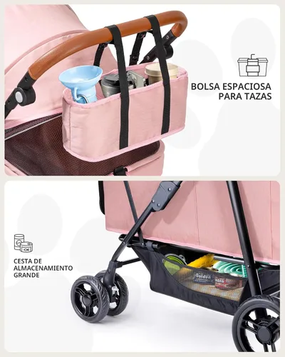 Miniatura 9 de Cochecito para perros grandes y medianos (20-132 libras), cochecito para mascotas para 2 perros pequeños, extra grande, resistente, plegable y Azul