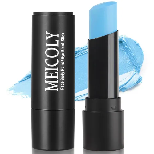 Miniatura 21 de MEICOLY Barra de maquillaje para ojos negros azul real, impermeable para béisbol, sóftbol, fútbol, lacrosse, barra de pintura corporal y facial azul