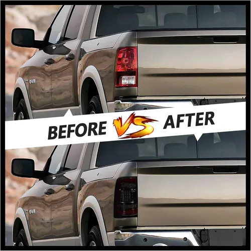 Miniatura 5 de Kingory Luz trasera LED completa para Dodge 2009-2018 Ram 1500, conjunto de luces traseras de repuesto, carcasa negra