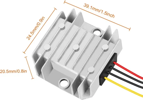 Miniatura 5 de Regulador de voltaje DC de 24V reductor a 12V 10A 120W convertidor Buck DC-DC reductor convertidor de energía módulo impermeable transformador