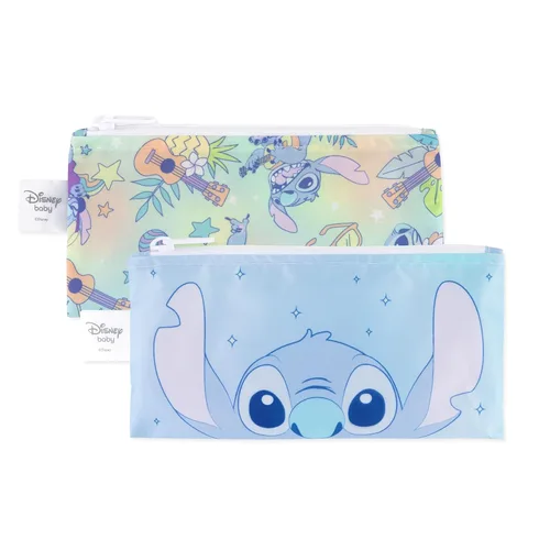 Miniatura 29 de Bumkins - Bolsas reutilizables para snacks, para almuerzo escolar de niños y porciones para adultos, tela lavable, bolsa con cierre de tela