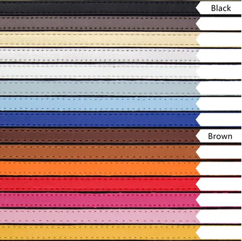 Miniatura 9 de ESUPPORT Correas de repuesto para bolso, cadena de metal de cuero para bolsos cruzados, bolso de hombro, cartera, bricolaje, 43.31 pulgadas de largo