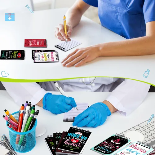Miniatura 5 de Spiareal Juego de 24 piezas de regalos para enfermeras, bolígrafos con versículos bíblicos, cuadernos de escritura, bolígrafos con cita bíblica