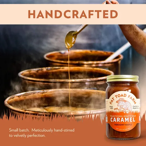 Miniatura 6 de Fat Toad Farm - Salsa de Caramelo Tradicional de Leche de Cabra/Cajeta, Arce de Vermont, Sin Gluten, 8 fl oz