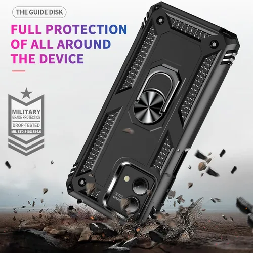 Miniatura 3 de Yiakeng Funda para Moto G Stylus 5G 2023, Motorola G Stylus 5G 2023 con protector de pantalla HD, fundas protectoras de grado militar con anillo