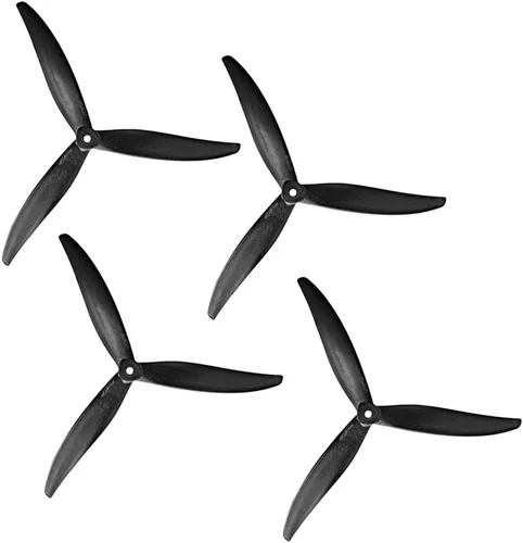 Miniatura 12 de Gemfan 8040 8060 9045 1050 Hélice de 3 palas CW CCW 0.197 in Orificio central Diámetro interior Paleta para Quadcopters Multirotors Drone
